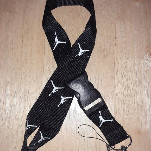 Jordan Black One Size Lanyard with Clip - Picture 5 of 7